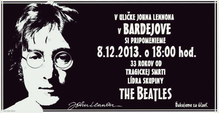 Spomienka na Johna Lennona // 8. december 2013 // Ulička Johna Lennona