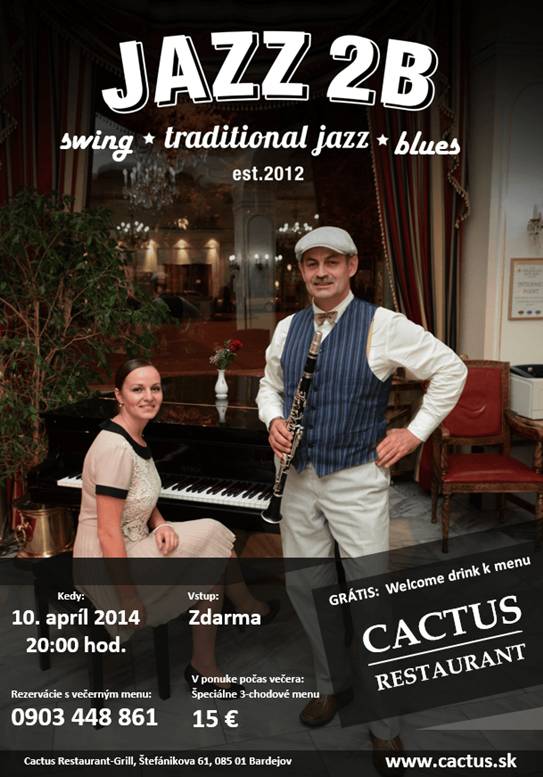 Jazz 2B // 10. apríl 2014 // Cactus Restaurant