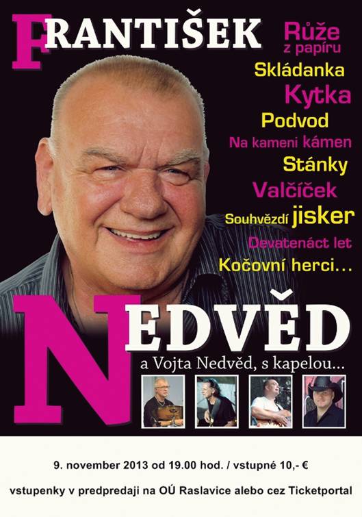 František a Vojta Nedvědovi s kapelou // 9. november 2013 // DK Raslavice