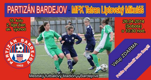 Partizan Bardejov - MFK Tatran Liptovsky Mikulas // 26. april 2014 // MFS Bardejov