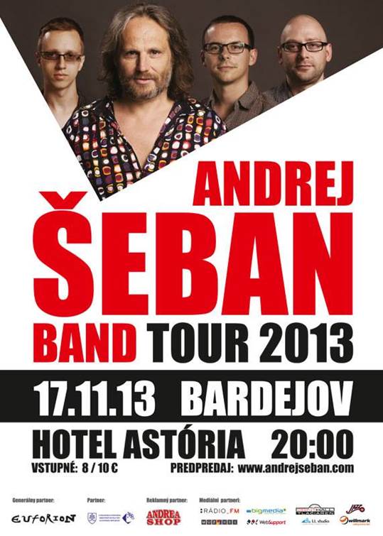 Andrej Šeban band tour 2013 // 17. november 2013 // Hotel Astória, Bardejovské Kúpele