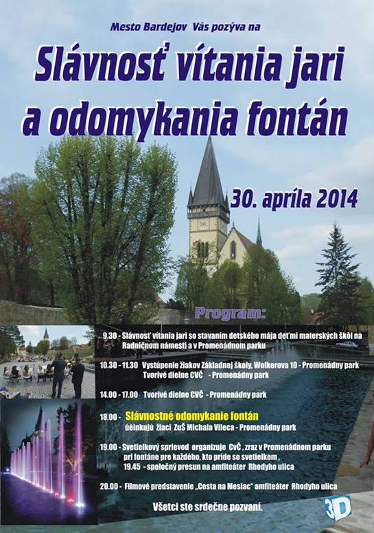 Slavnost vitania jari a odomykania fontan // 30. april 2014 // Promenadny park