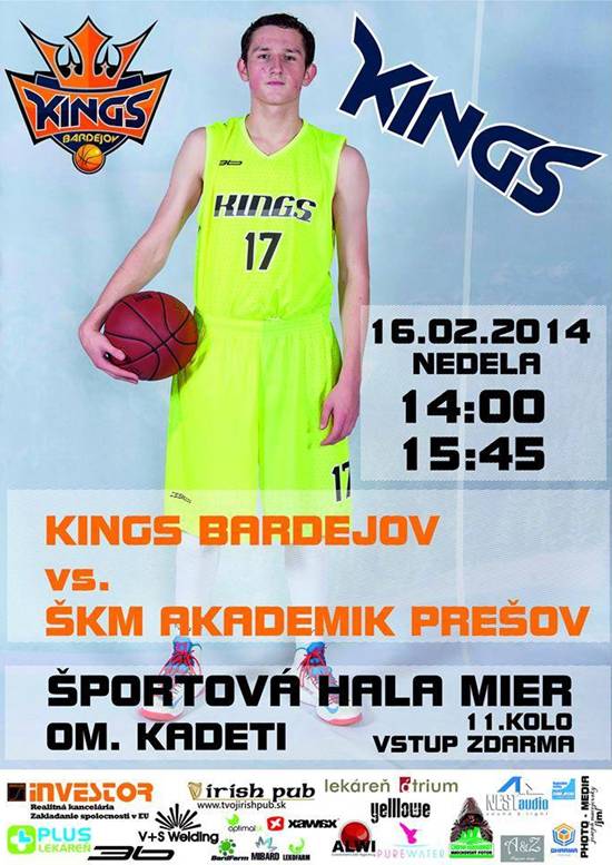 Kings Bardejov - SKM Akademik Presov // 16. februar 2014 // Sportova hala Mier