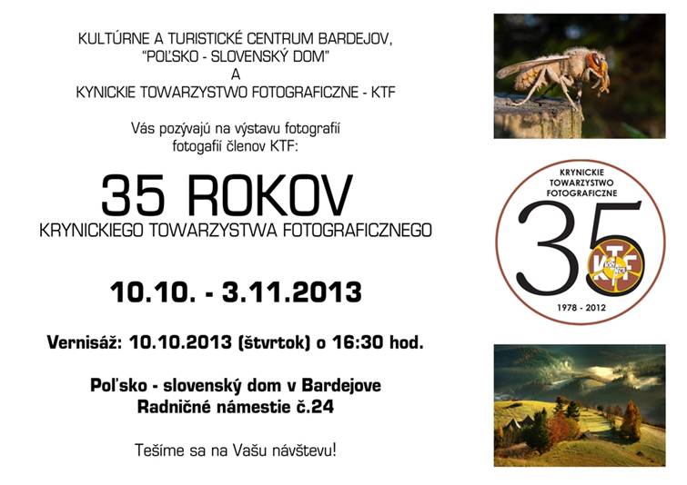KTF - 35 rokov // 10. október - 3. november 2013 // Poľsko-slovenský dom