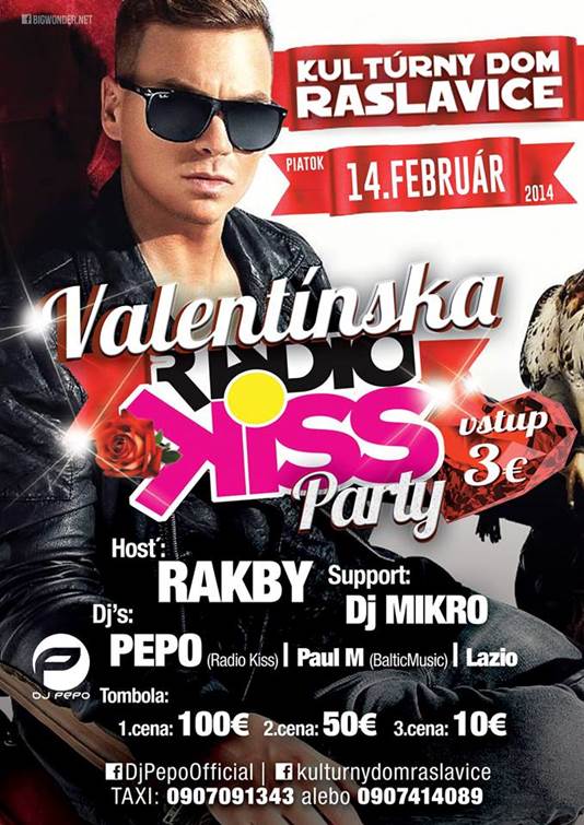 Valentinska party Rádia KISS // 14. februar 2014 // DK Raslavice