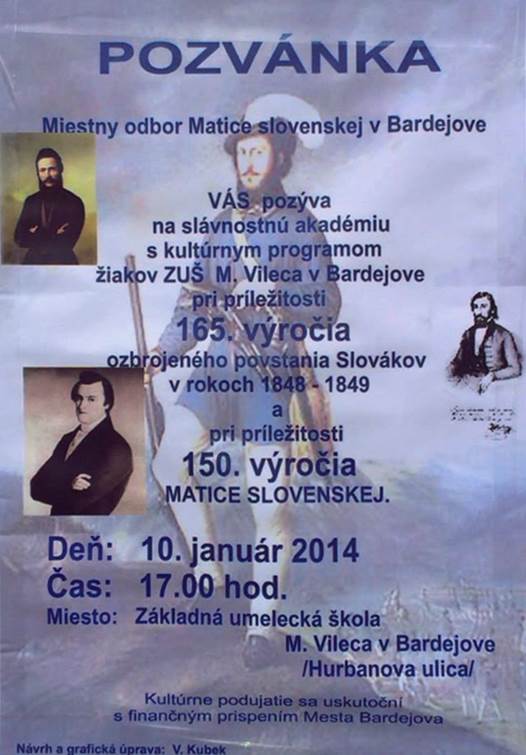 Pozvanka // 10. januar 2014 // ZUS Michala Vileca