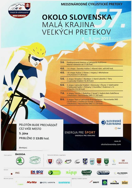 bardejov,sport,cyklistika,okolo slovenska