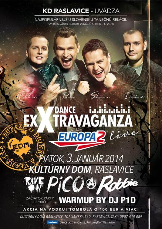 Europa 2 - Dance ExXtravaganza // 3. január 2014 // DK Raslavice